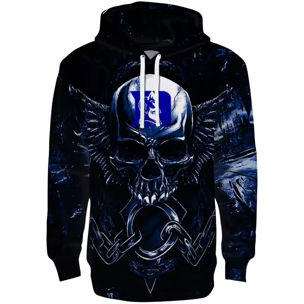 duke blue devils skull artwork blue black hoodie best selling duke blue devils skull artwork blue black hoodie best selling