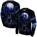 duke blue devils skull artwork blue black hoodie best selling