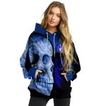 duke blue devils skull motif blue black hoodie best selling
