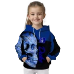 duke blue devils skull motif blue black hoodie best selling