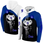duke blue devils skull punisher white black hoodie best selling