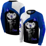 duke blue devils skull punisher white black hoodie best selling