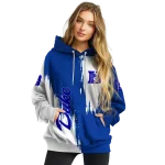 duke blue devils splatter effect blue hoodie best selling