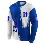 duke blue devils splatter effect blue hoodie best selling