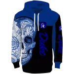 duke blue devils sugar skull blue black hoodie best selling