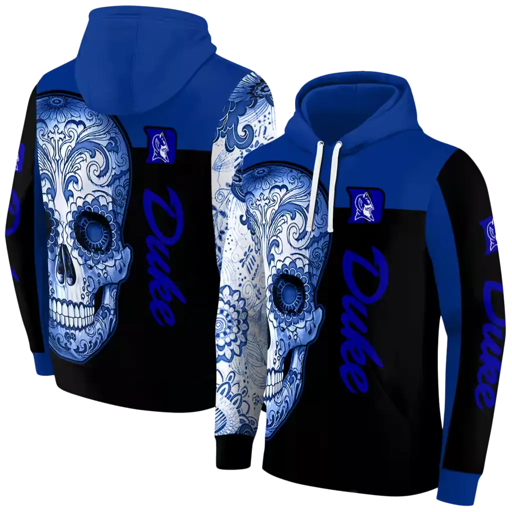 duke blue devils sugar skull blue black hoodie fashion forward duke blue devils sugar skull blue black hoodie fashion forward
