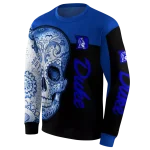 duke blue devils sugar skull blue black hoodie best selling