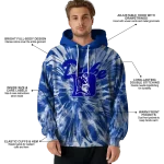 duke blue devils tie dye pattern blue hoodie best selling