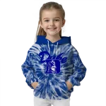 duke blue devils tie dye pattern blue hoodie best selling