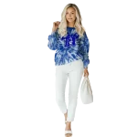 duke blue devils tie dye pattern blue hoodie best selling