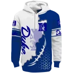 duke blue devils triangular pattern blue white hoodie best selling