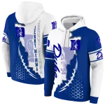 duke blue devils triangular pattern blue white hoodie best selling