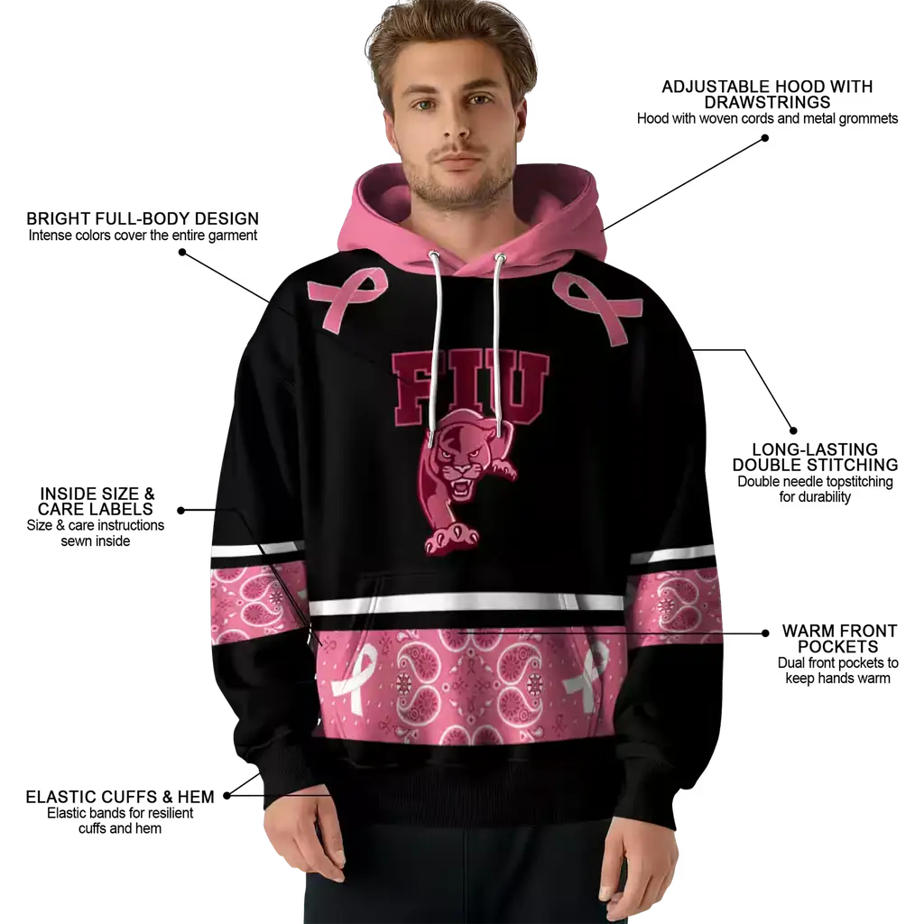 fiu panthers awareness ribbon black pink hoodie latest model fiu panthers awareness ribbon black pink hoodie latest model
