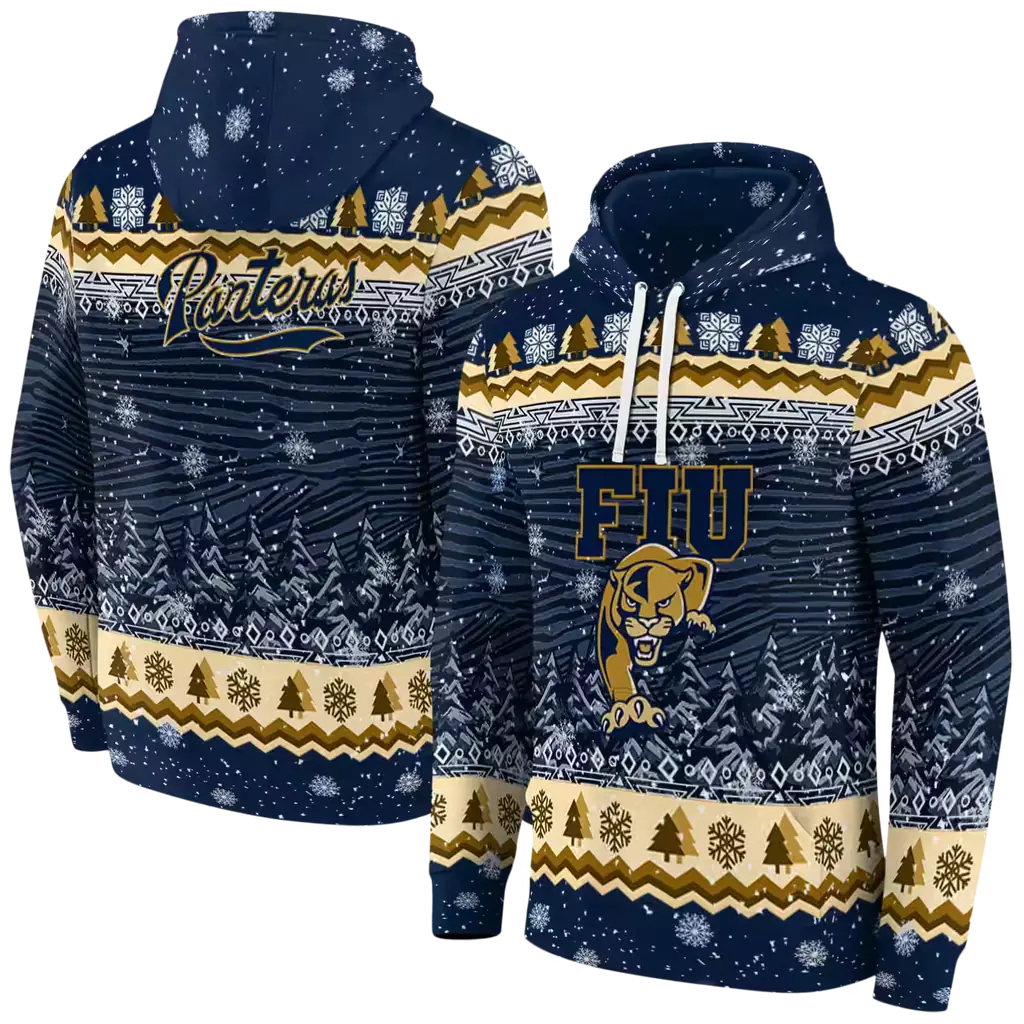 fiu panthers christmas trees blue hoodie fashion forward fiu panthers christmas trees blue hoodie fashion forward