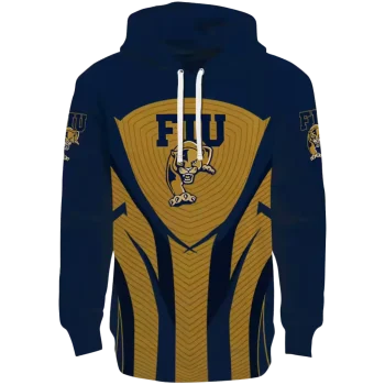 fiu panthers concentric lines blue black hoodie best selling