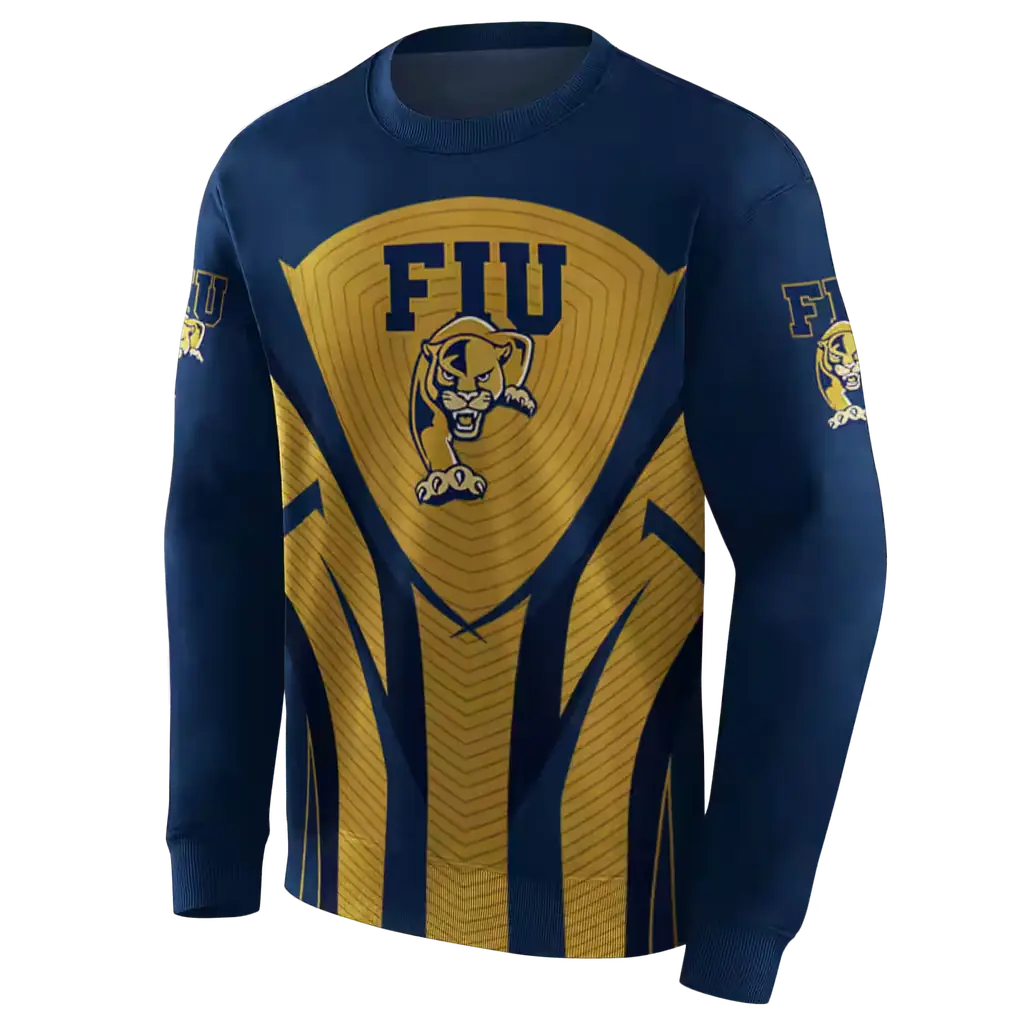 fiu panthers concentric lines blue black hoodie new arrival fiu panthers concentric lines blue black hoodie new arrival