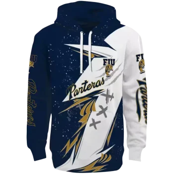 fiu panthers dynamic slash blue white hoodie best selling