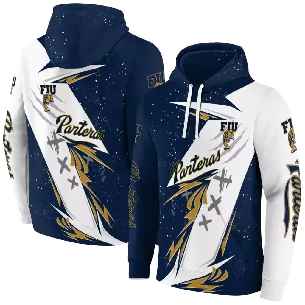 fiu panthers dynamic slash blue white hoodie fashion forward fiu panthers dynamic slash blue white hoodie fashion forward