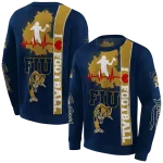fiu panthers football heartbeat blue hoodie best selling