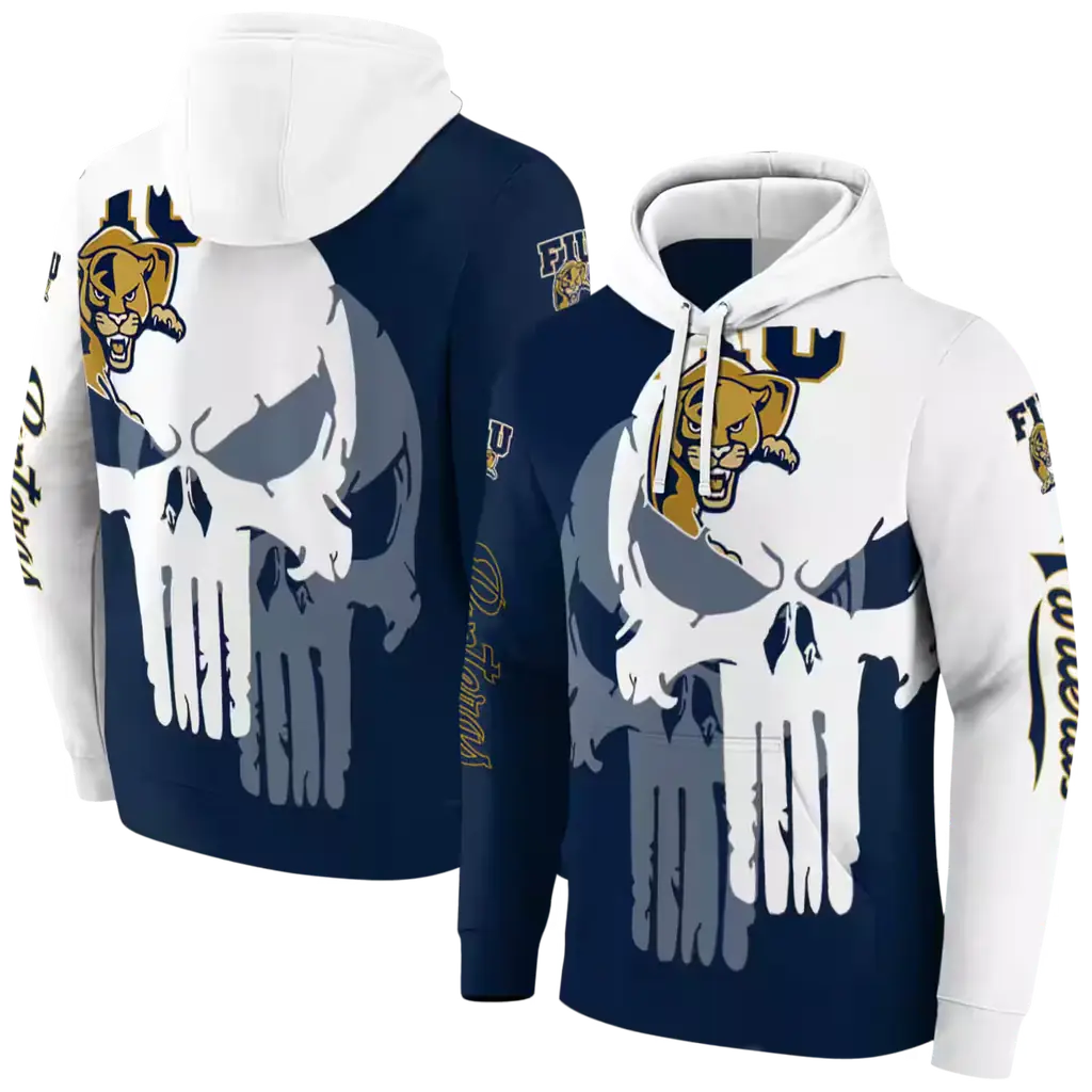 fiu panthers graphic punisher blue white hoodie fashion forward fiu panthers graphic punisher blue white hoodie fashion forward