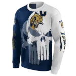 fiu panthers graphic punisher blue white hoodie best selling