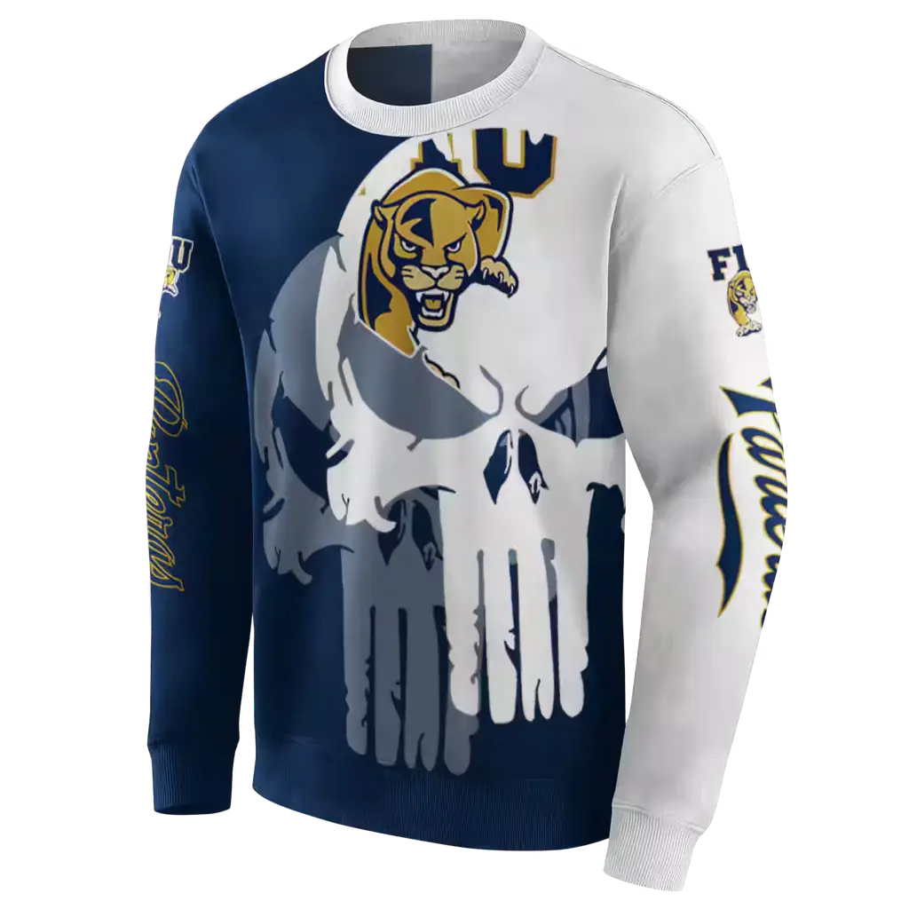 fiu panthers graphic punisher blue white hoodie new arrival fiu panthers graphic punisher blue white hoodie new arrival