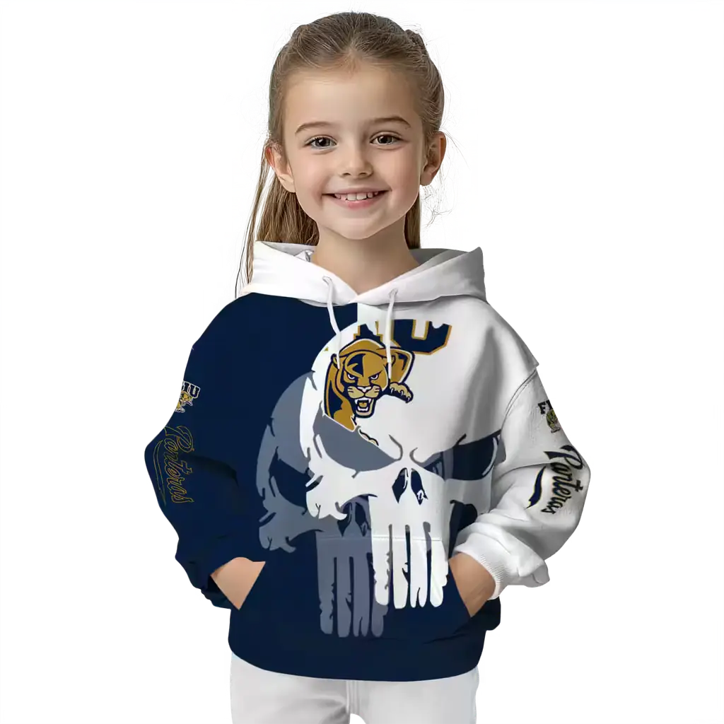 fiu panthers graphic punisher blue white hoodie top rated fiu panthers graphic punisher blue white hoodie top rated
