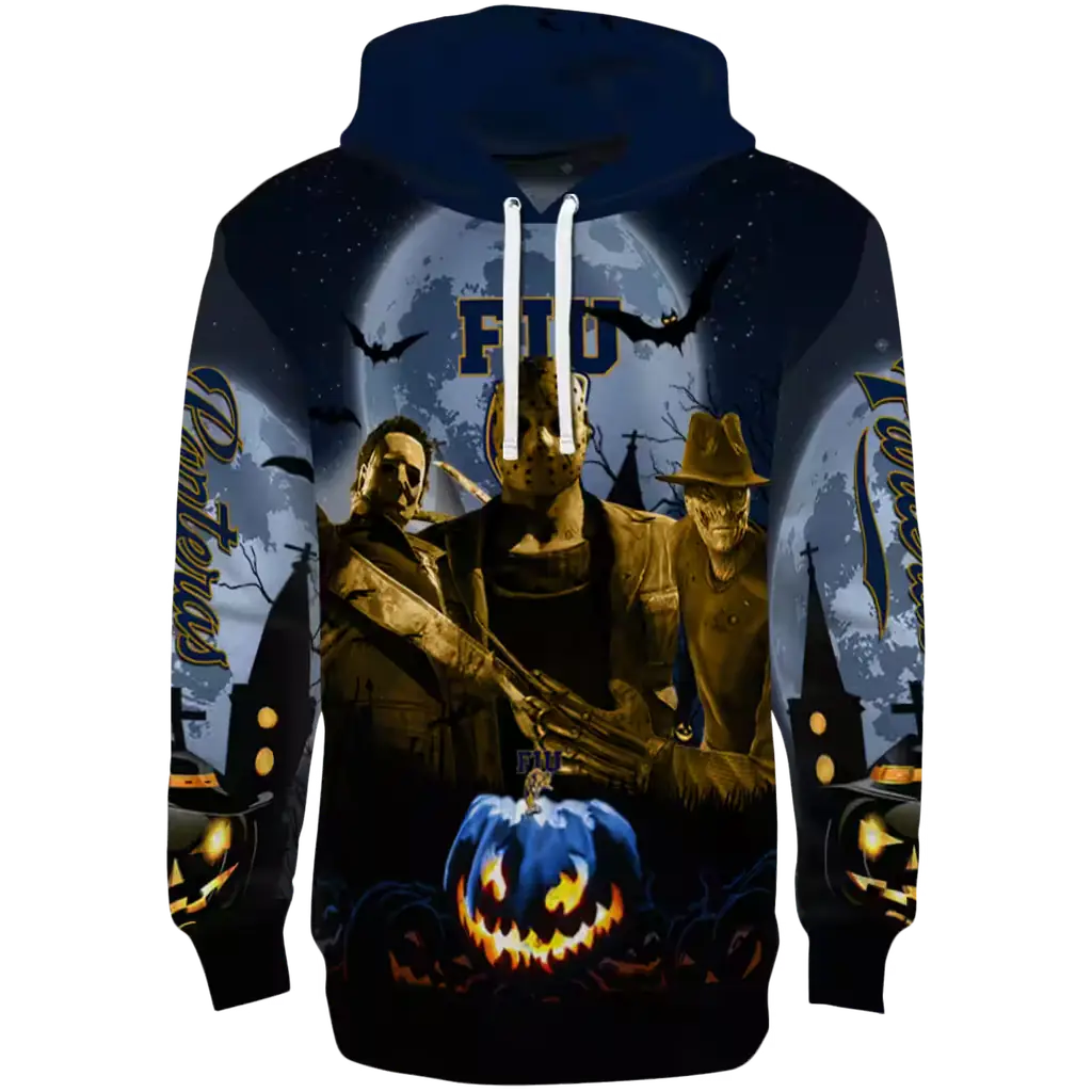 fiu panthers halloween vibes blue black hoodie best selling fiu panthers halloween vibes blue black hoodie best selling