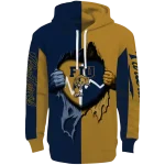 fiu panthers heartbeat graphic blue hoodie best selling