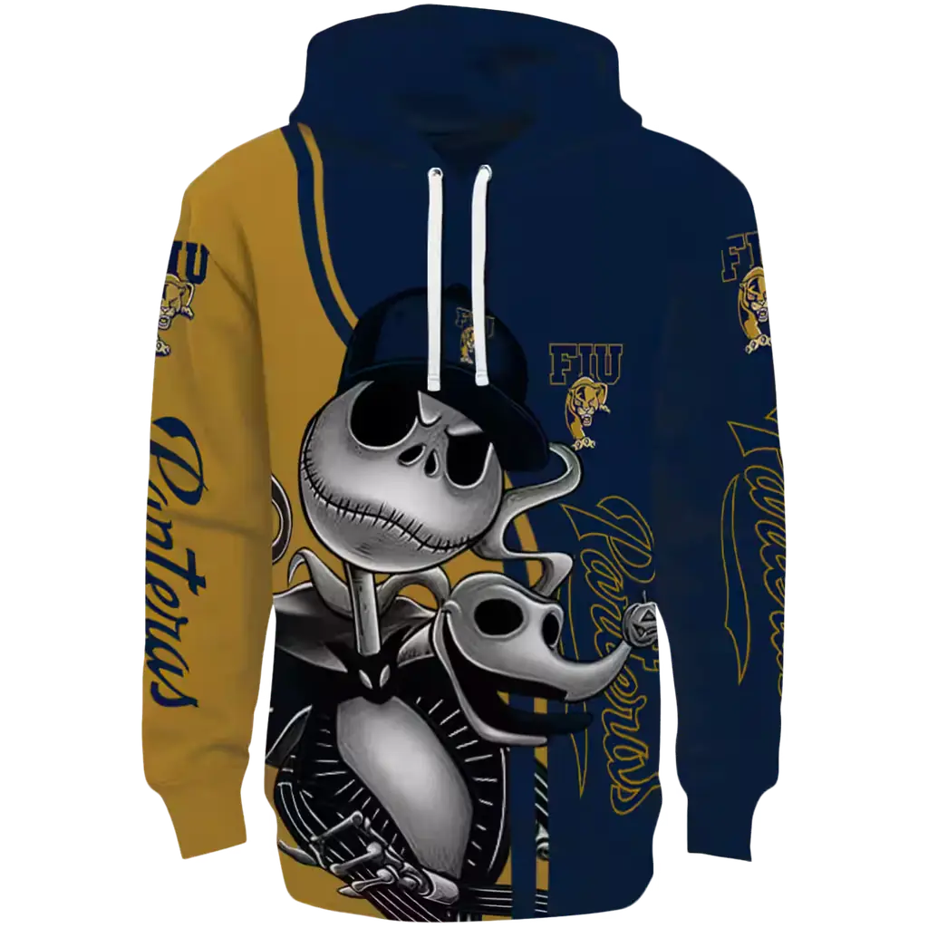 fiu panthers jack skellington blue hoodie best selling fiu panthers jack skellington blue hoodie best selling