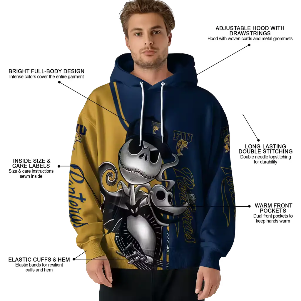 fiu panthers jack skellington blue hoodie latest model fiu panthers jack skellington blue hoodie latest model