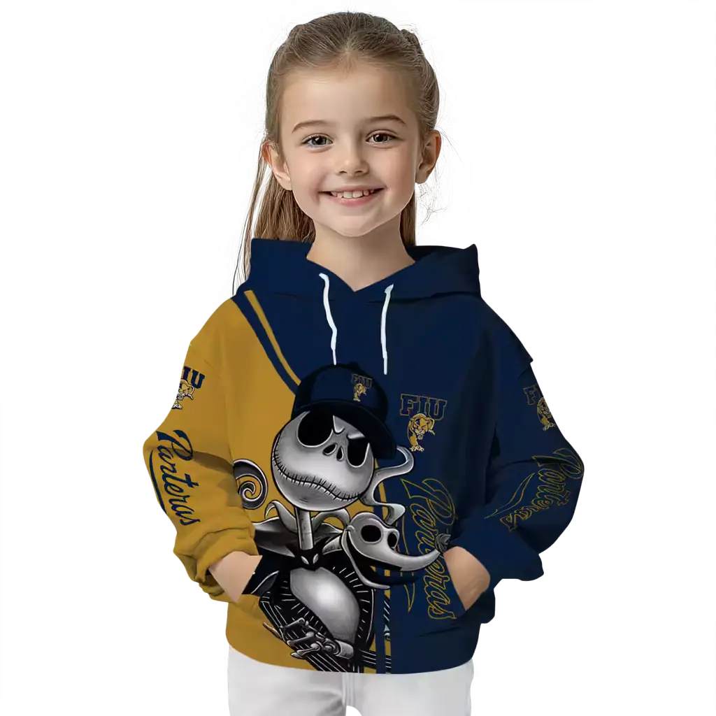 fiu panthers jack skellington blue hoodie top rated fiu panthers jack skellington blue hoodie top rated