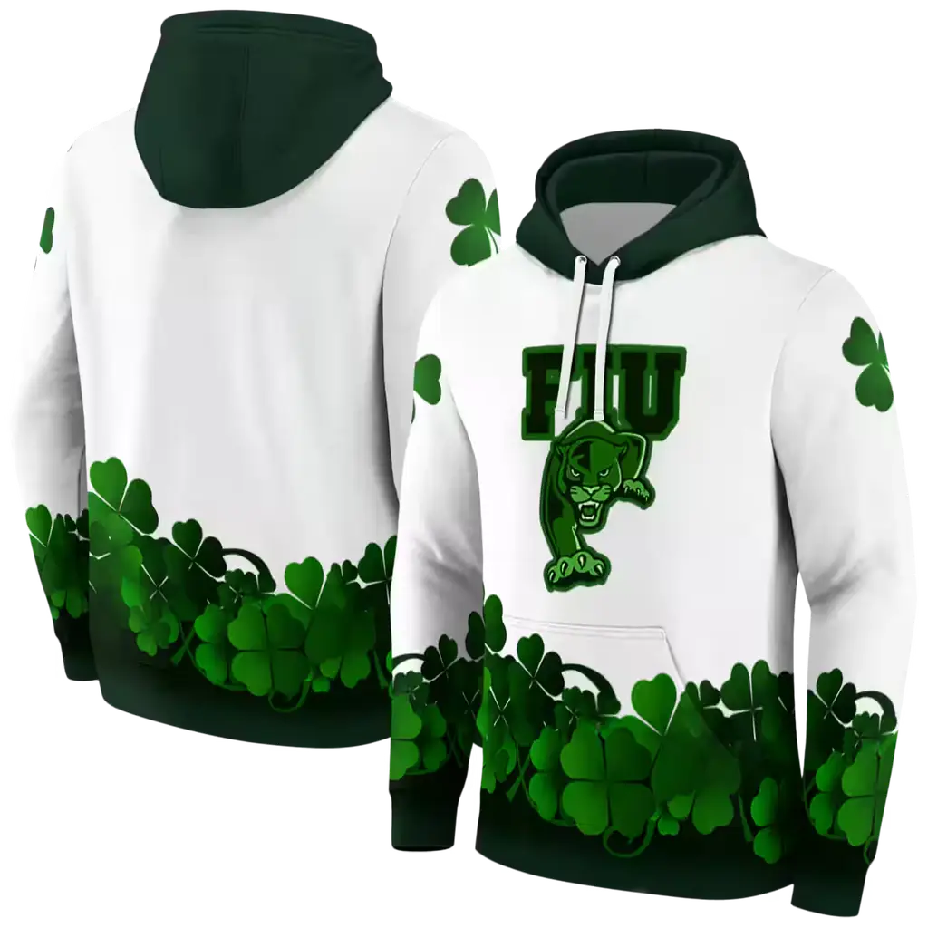 fiu panthers lucky motif white green hoodie fashion forward fiu panthers lucky motif white green hoodie fashion forward