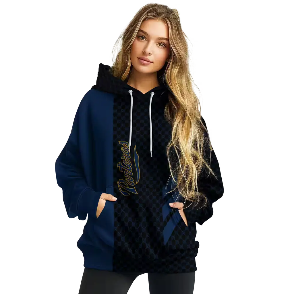 fiu panthers monogram pattern blue hoodie high quality fiu panthers monogram pattern blue hoodie high quality
