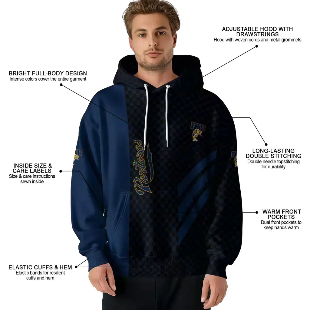 fiu panthers monogram pattern blue hoodie latest model fiu panthers monogram pattern blue hoodie latest model