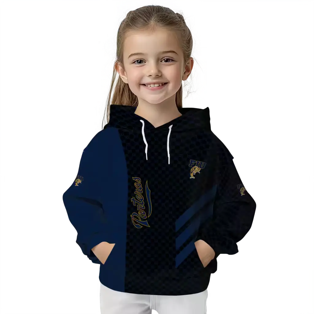 fiu panthers monogram pattern blue hoodie top rated fiu panthers monogram pattern blue hoodie top rated