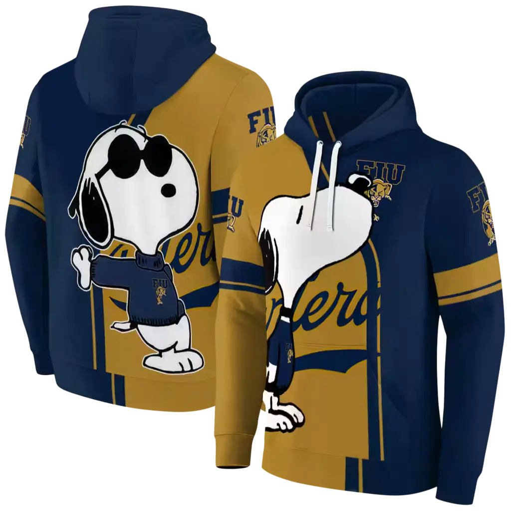 fiu panthers playful snoopy blue hoodie fashion forward fiu panthers playful snoopy blue hoodie fashion forward