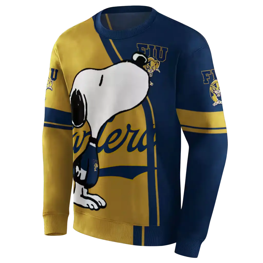 fiu panthers playful snoopy blue hoodie new arrival fiu panthers playful snoopy blue hoodie new arrival