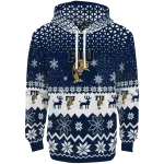 fiu panthers reindeer motif blue hoodie best selling