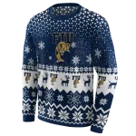 fiu panthers reindeer motif blue hoodie best selling