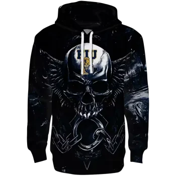 fiu panthers skull artwork blue black hoodie best selling