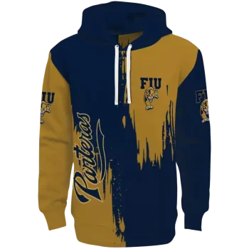 fiu panthers splatter effect blue hoodie best selling