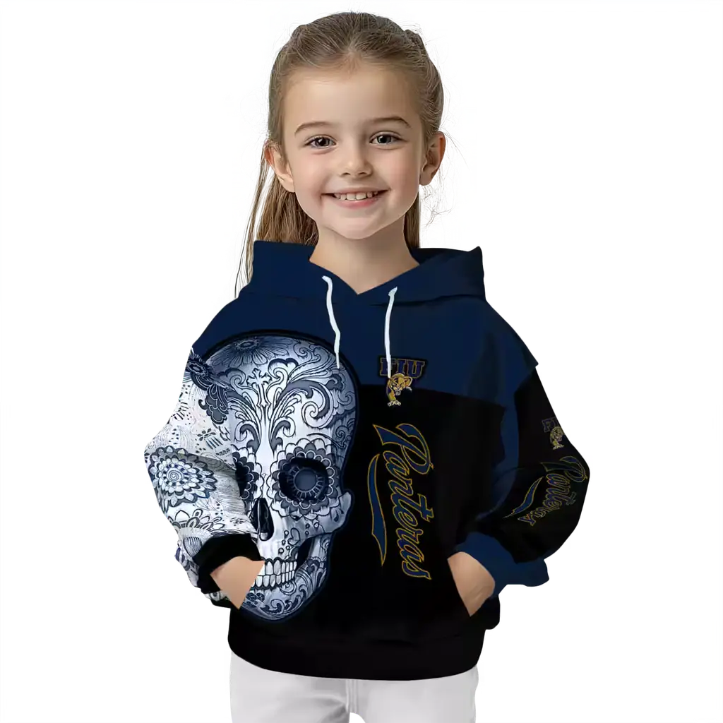 fiu panthers sugar skull blue black hoodie top rated fiu panthers sugar skull blue black hoodie top rated