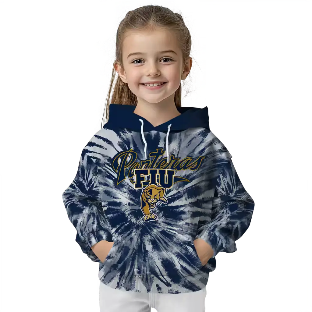 fiu panthers tie dye pattern blue hoodie top rated fiu panthers tie dye pattern blue hoodie top rated