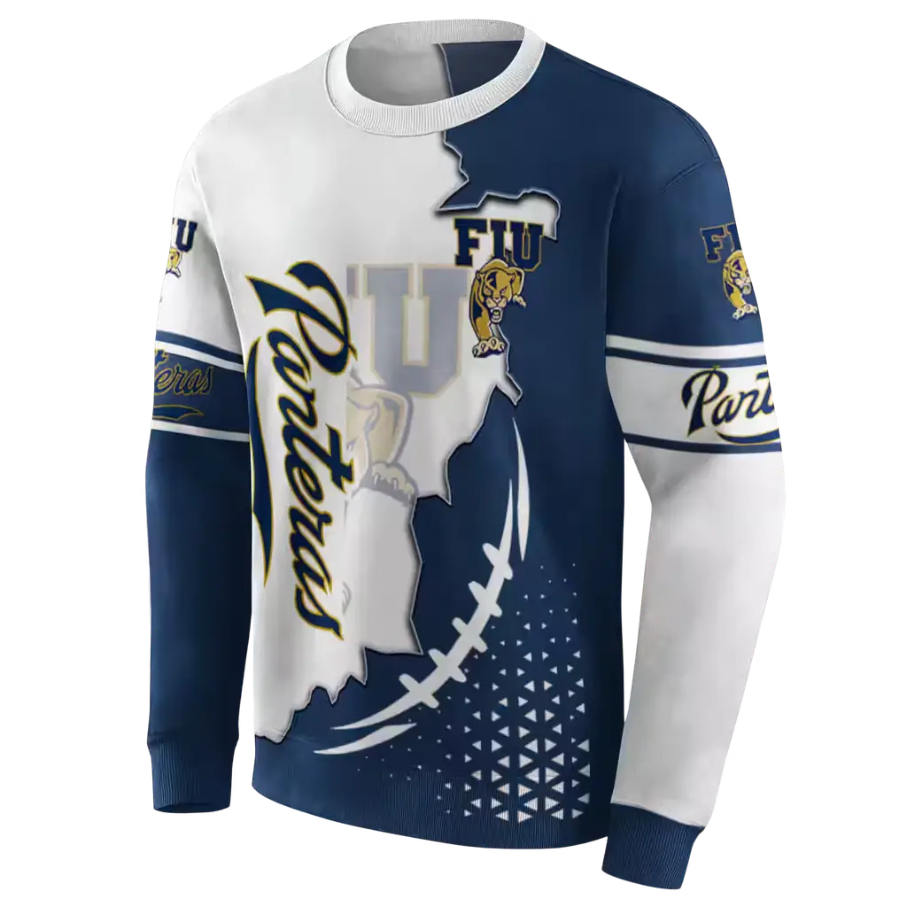 fiu panthers triangular pattern blue white hoodie new arrival fiu panthers triangular pattern blue white hoodie new arrival