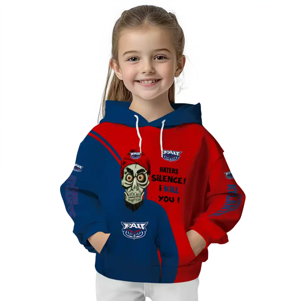 florida atlantic owls achmed skull blue hoodie top rated florida atlantic owls achmed skull blue hoodie top rated