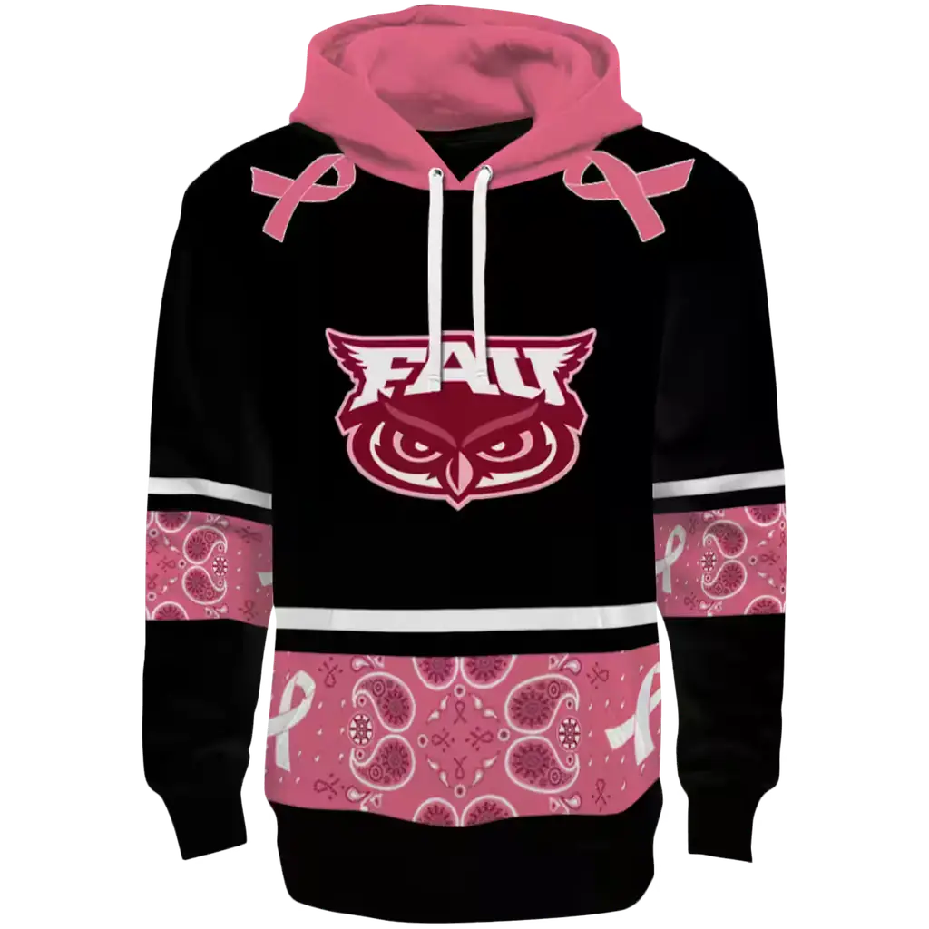florida atlantic owls awareness ribbon black pink hoodie best selling florida atlantic owls awareness ribbon black pink hoodie best selling