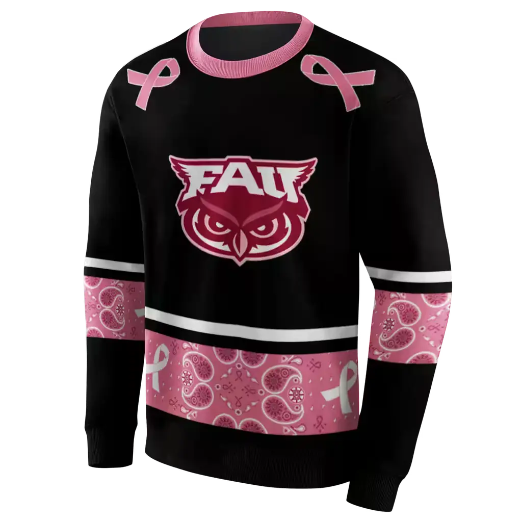 florida atlantic owls awareness ribbon black pink hoodie new arrival florida atlantic owls awareness ribbon black pink hoodie new arrival