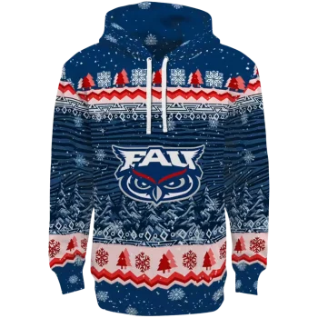 florida atlantic owls christmas trees blue hoodie best selling