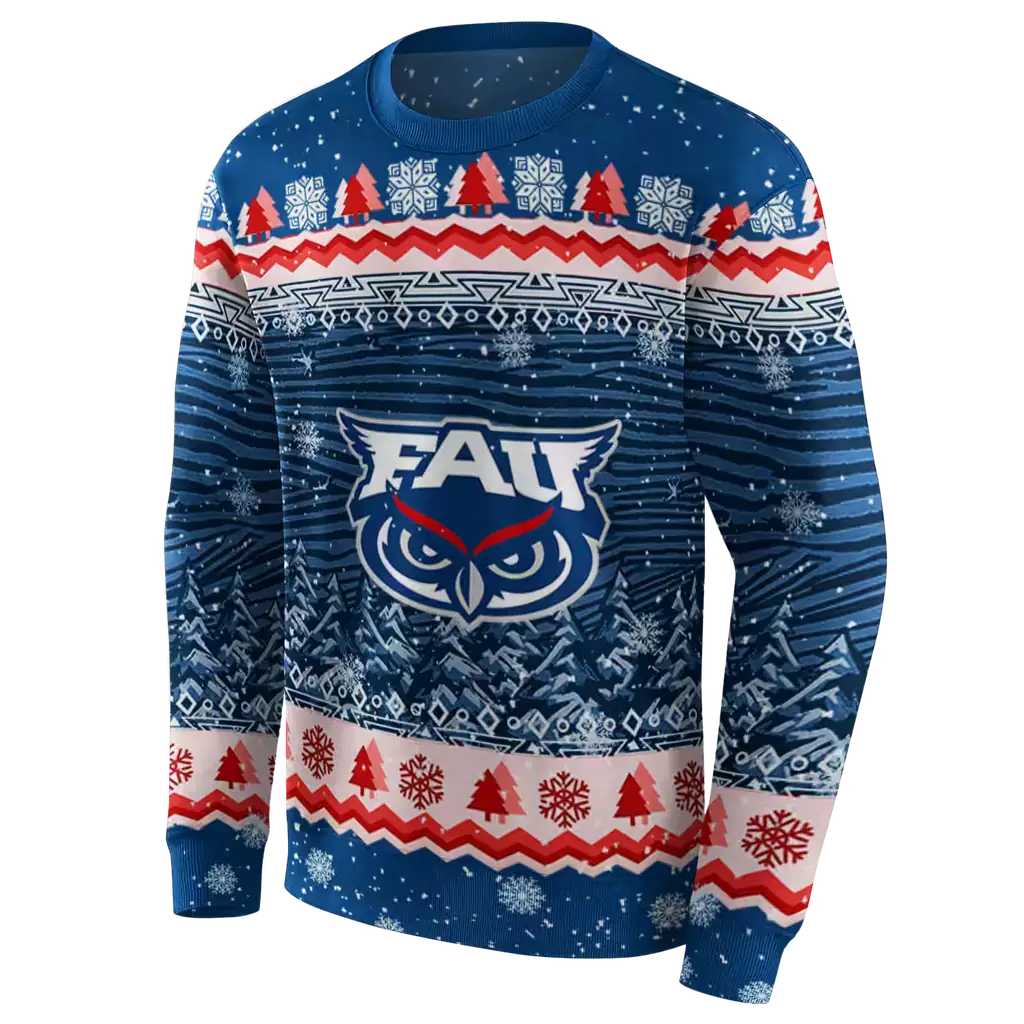florida atlantic owls christmas trees blue hoodie new arrival florida atlantic owls christmas trees blue hoodie new arrival